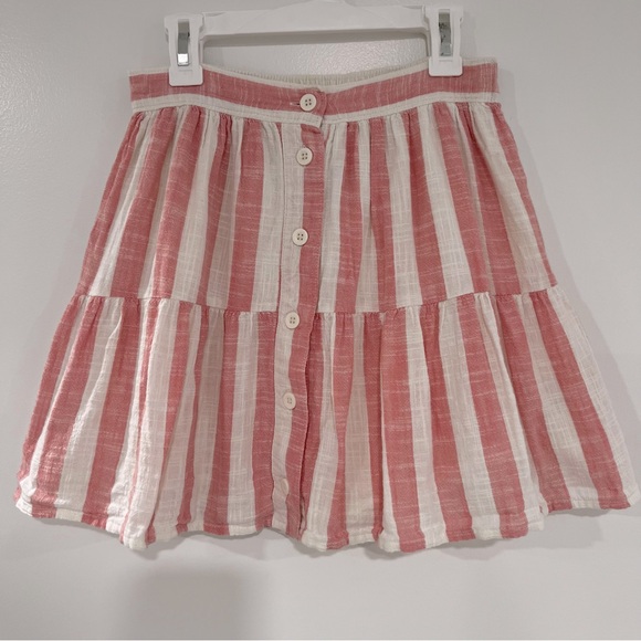 GAP Other - GAP Girls Sz L (10) Pink and White Striped Cotton Skirt